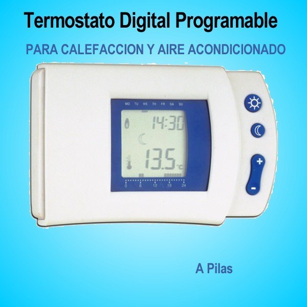 Termostato Digital Programable para Calefacción y Aire Acondicionado - Haga click en la imagen para cerrar